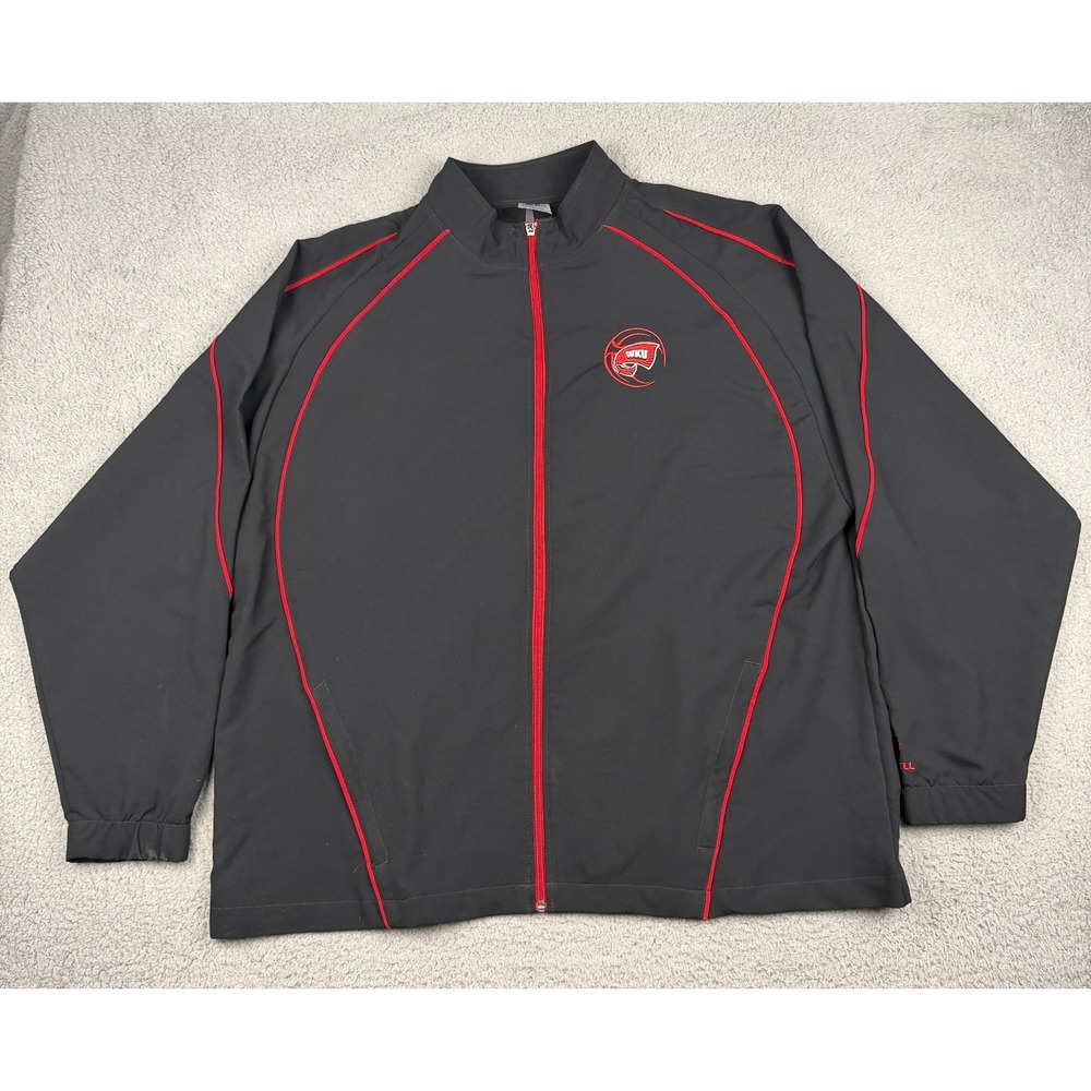 Western Kentucky Hilltoppers WKU Jacket Mens XL Black Red Basketball